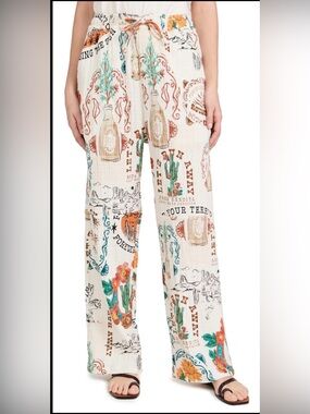 NWT Agua Bendita Frank Nopal Printed Pants